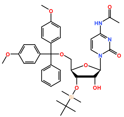 (image for) MC080619 N4-Acetyl-3'-O-tert-butyldimethylsilyl-5'-O-DMT-cytidine